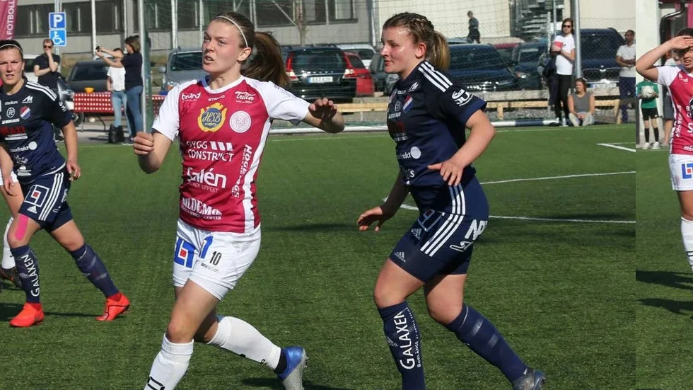 Beata Olsson under matchen mot Kvarnsveden.
