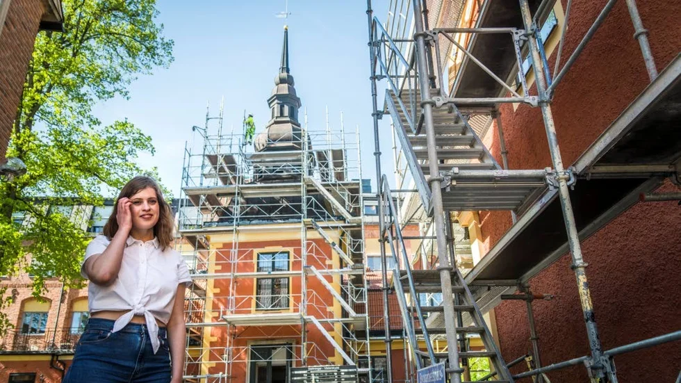 Annie Larsson är 1Q på Västgöta nation.

"Vi har haft på agendan länge att renovera husens exteriör."