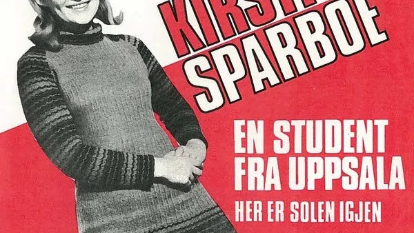 Skivomslaget till den norska utgåvan av "En student fra Uppsala". En svensk singel såldes nyligen på Tradera för 22 kronor, fem budgivare  var med i kampen om den.