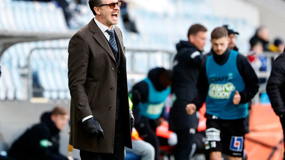 Rikard Norling under söndagens förlust hemma mot Varberg.