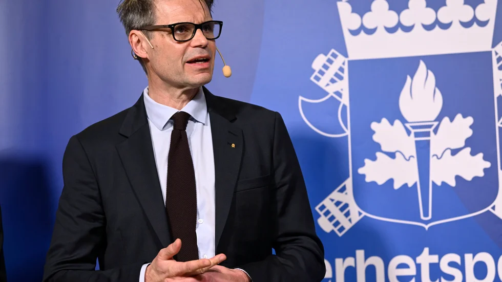 Fredrik Hallström, enhetschef för arbetet mot kontraterrorism och extremism på Säpo. Arkivbild.