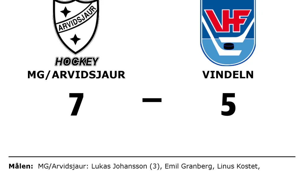 MG/Arvidsjaur HC vann mot Vindelns HF