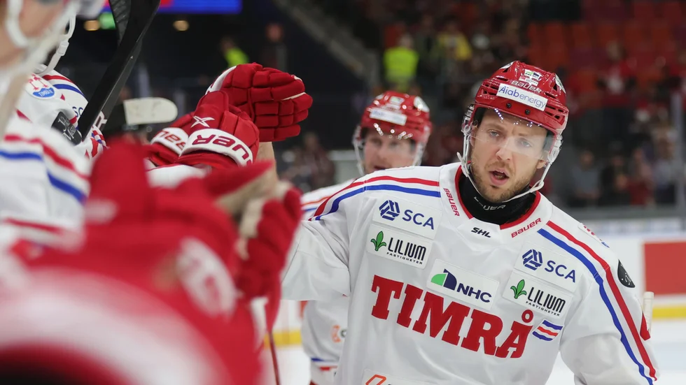 Timrås lagkapten Jacob Blomqvist gjorde 1–0 mot Örebro. Arkivbild.