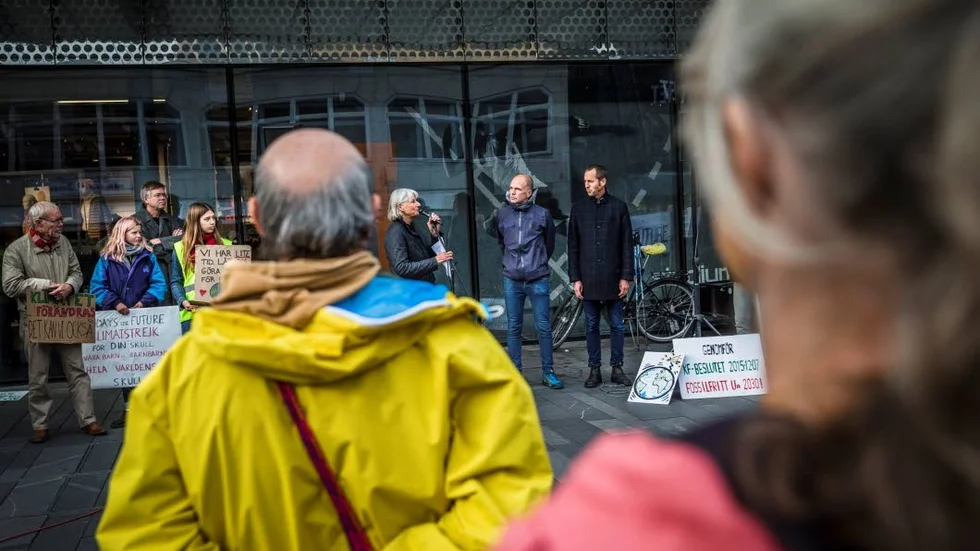 Det kommer att hända flera manifestationer på Forumtorget den här veckan. På fredag blir det  generalstrejk för klimatets skull.