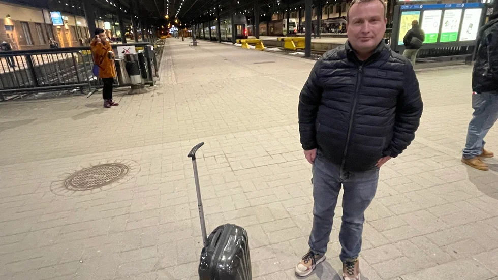 Peter Tammeniheimo på Helsingfors centralstation.