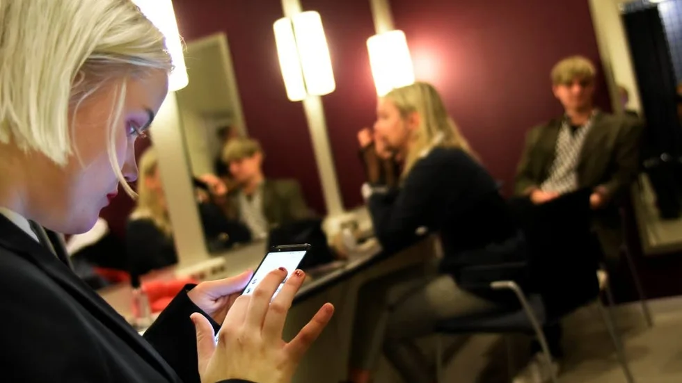 Rebecka Digervall kolla sociala medier efter konserten i Luleå.