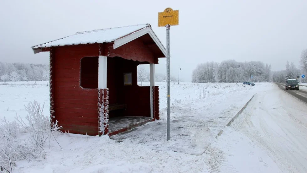 Ny förskola. Här, bakom busshållplatsen Storskogen, två och en halv kilometer från korsningen Bredsandsvägen-Boglösavägen ska den nya förskolan snart börja byggas.