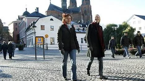 Mamma Eva Lindström uppskattar att dottern Anneli läser just vid Uppsala universitet. - Här bodde mina föräldrar, och här växte jag upp. Cirkeln sluts nu när Anneli studerar här i stan.