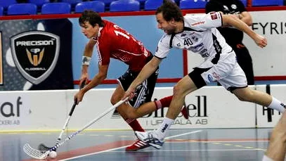Mattias Samuelsson i en av flera offensiva utflykter mot Dalen.