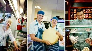 City har träffat Karins Hallin-Lindberg, Mikael Ottosson och Helena Kihlbom på Elisabeths ost och Hrair Panossian på Chocolat.