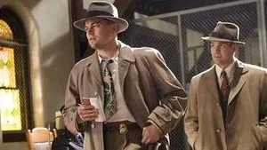 Teddy Daniels (Leonardo DiCaprio, left) and Chuck Aule (Mark Ruffalo, right) are two detectives sent from the mainland to investigate a mysterious disappearance on an island prison for the criminally insane in the thriller ?Shutter Island.?