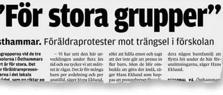 Barngrupper ses över