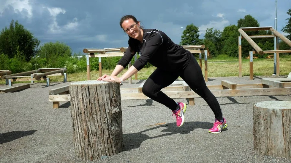 Utegym. Fler väljer att träna ute, märker Anna Modig, personlig tränare i Uppsala.