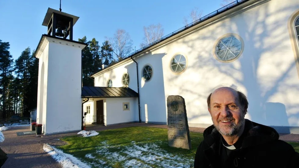 Hembygden. Kyrkoherde Lars Gustafsons farmor och farfar hade stor betydelse för tillkomsten av Marma kyrka och på sön­dagen gav han hembygden ett särskilt tack.