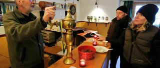 Marknad med en droppe julsmak