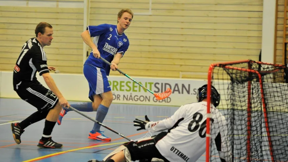 Felix Nilsson, tremålsskytt i matchen.