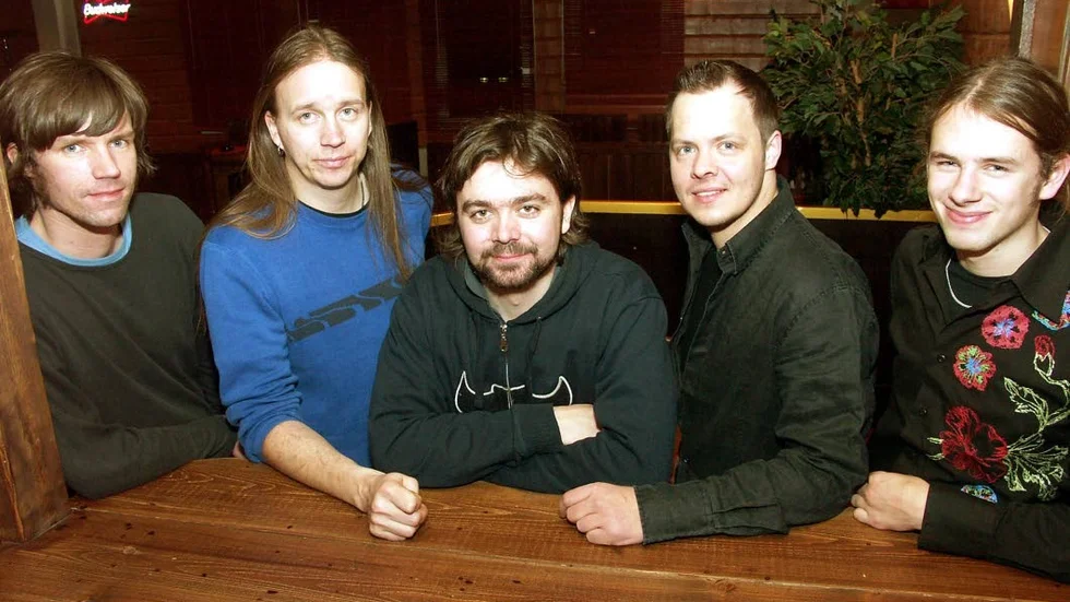 Reine Tuoremaa, Örjan Mäki, Björn Pettersson, Tony Björkenvall och Fredrik Elenius från Willy Clay Band. Året var 2004.