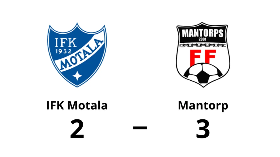 IFK Motala FK förlorade mot Mantorps FF
