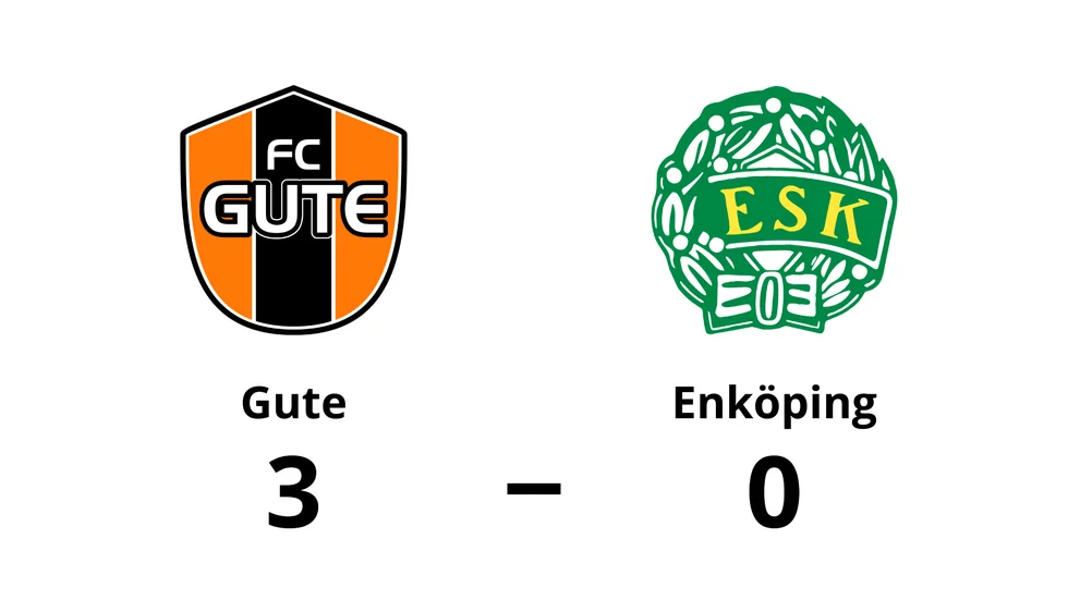 FC Gute vann mot Enköping