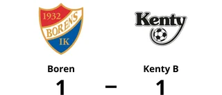 Boren bröt tunga sviten mot Kenty B