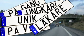 Här är Eskilstunas nya personliga regskyltar