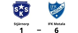 Fortsatt tungt för Stjärnorp - förlust mot IFK Motala