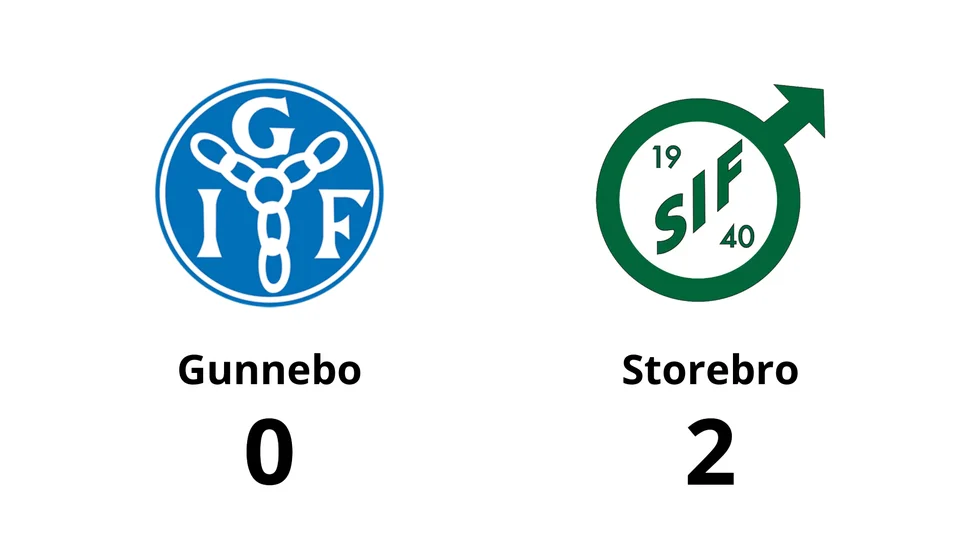 Gunnebo IF förlorade mot Storebro IF