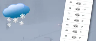 Bakslag för vårvädret – nu ska det snöa i Skellefteå igen