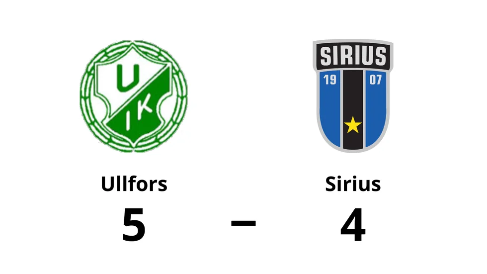 Ullfors IK vann mot IK Sirius FK Dam