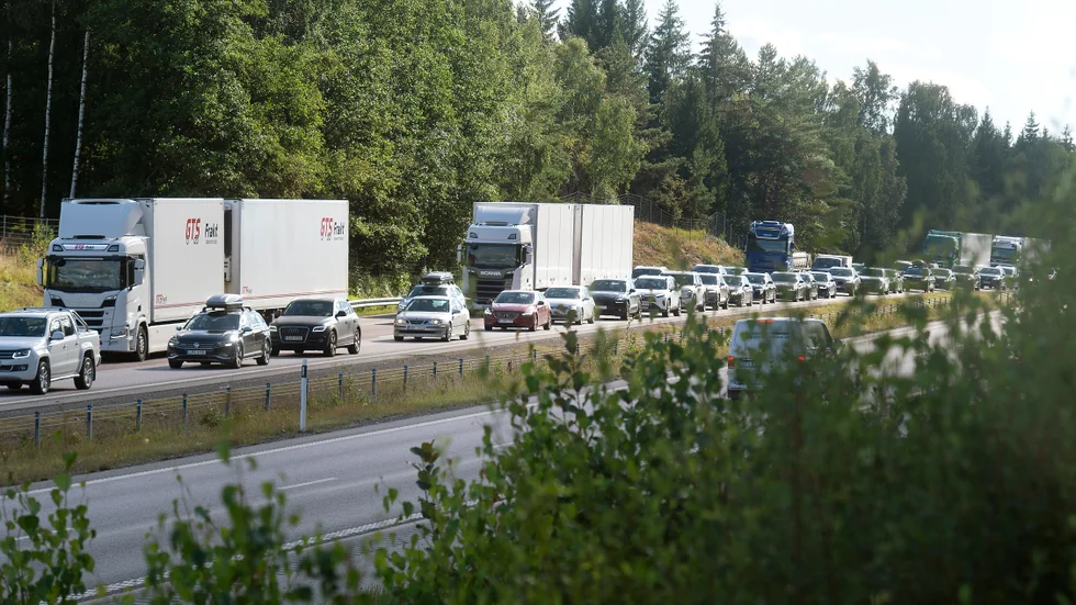 Fordonshaveriet orsakade tunga köer.
