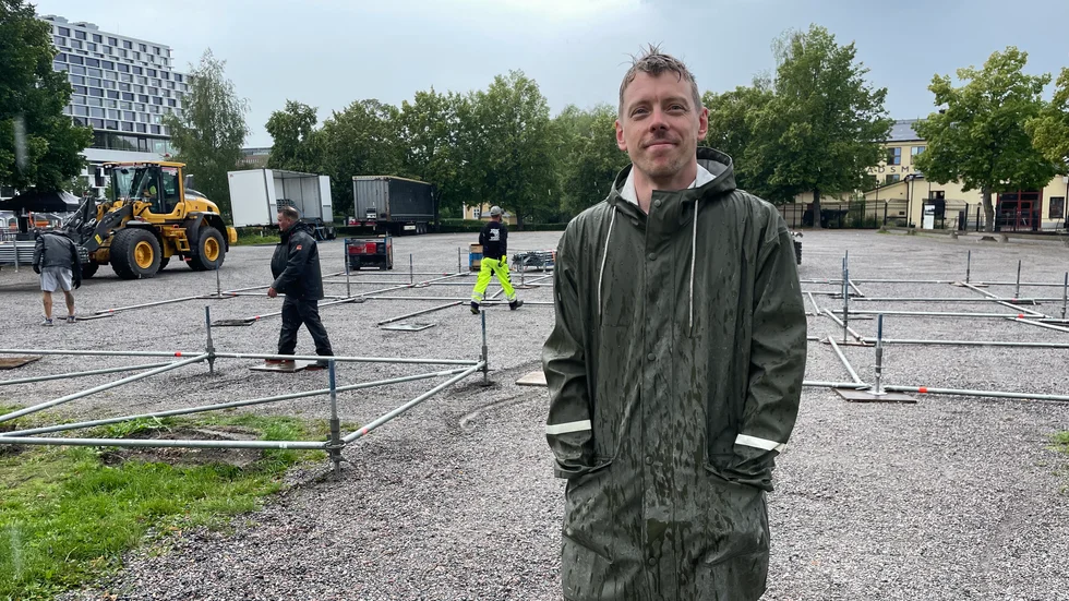 Johan Lindgren är ansvarig på plats.