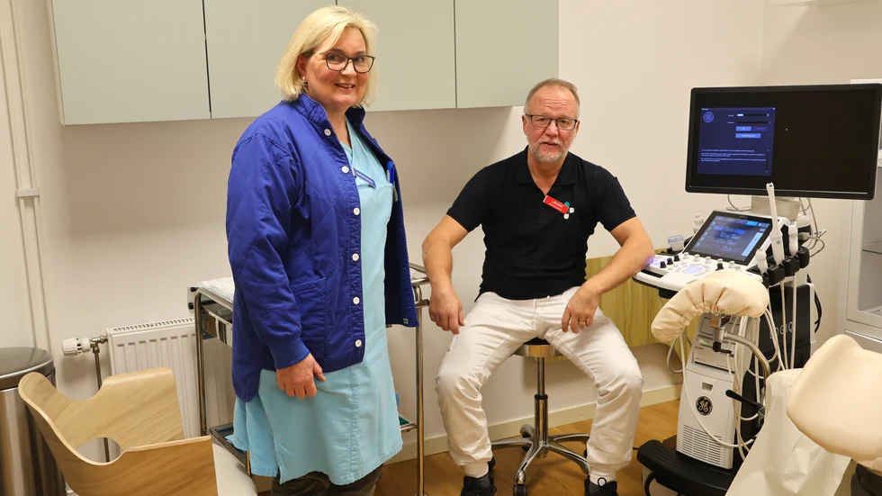 Barnmorskan Yvonne Ahlgren och gynekologen Janne Wesström ingår i det tillsatta teamet på Privatläkarnas nyöppnade gynekologiska mottagning på Visborg. 