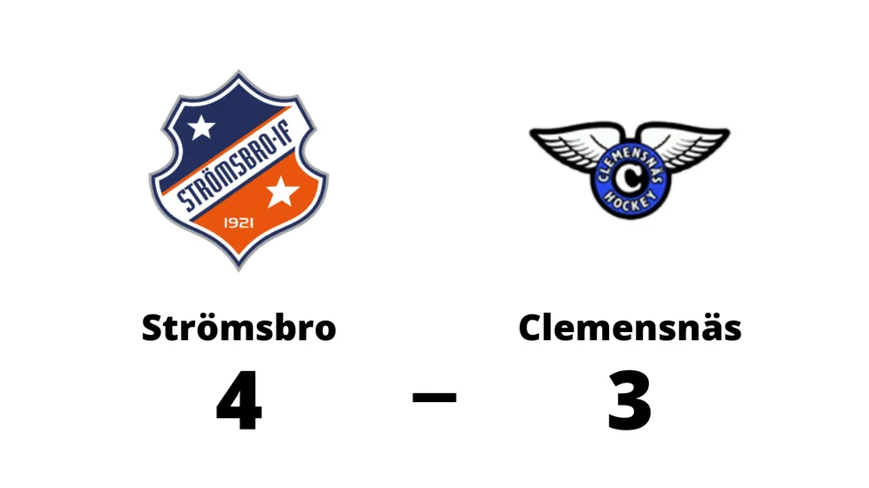 Strömsbro IF vann mot Clemensnäs HC