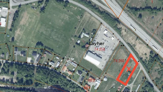 Här ligger den mark som Skellefteå Rörmontörer tänkt bygga en ny verkstad på.