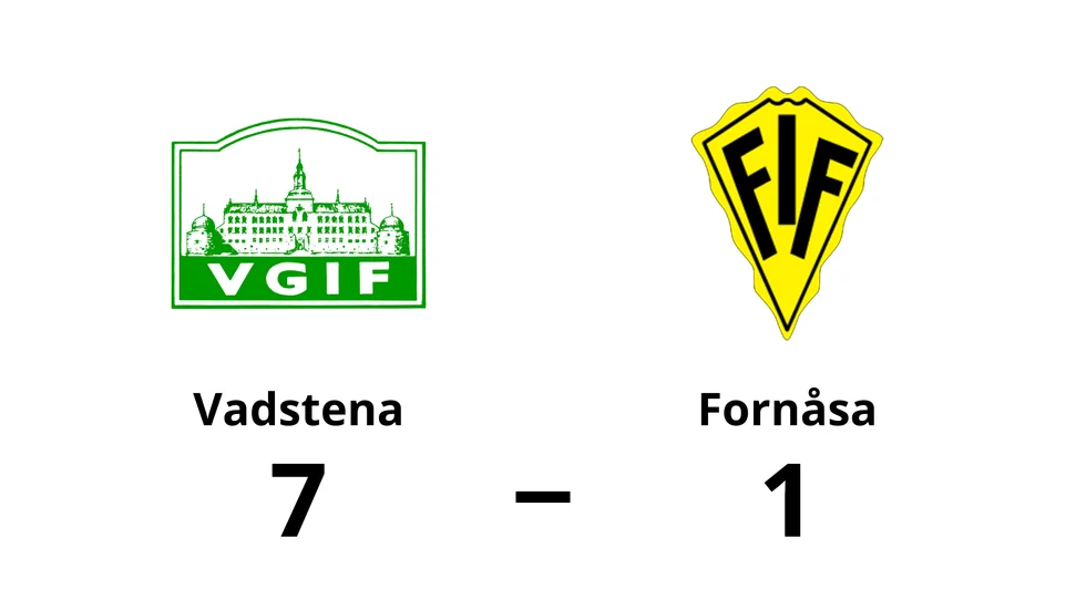 Vadstena GIF vann mot Fornåsa IF