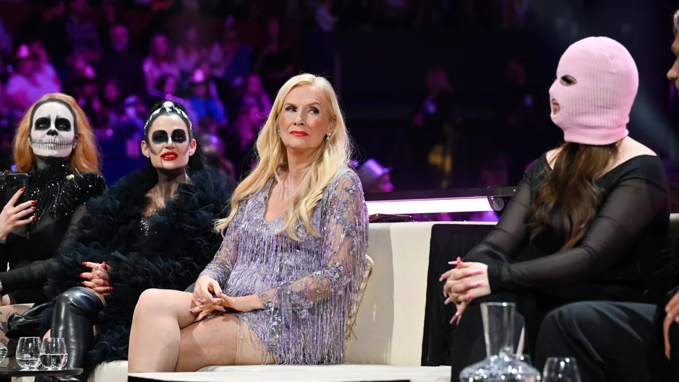 Gunilla Persson och Fröken Snusk slogs överraskande ut i Finalkvalet. Nu gör SVT om Melodifestivalen. Arkivbild.