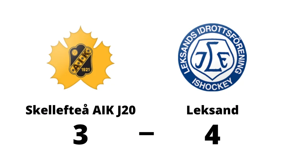 Skellefteå AIK J20 förlorade mot Leksand