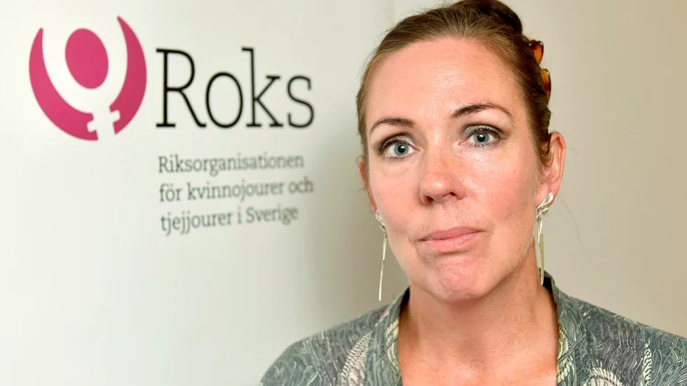 Jenny Westerstrand, ordförande i Roks, Riksorganisationen för kvinnojourer och tjejjourer i Sverige. Arkivbild.