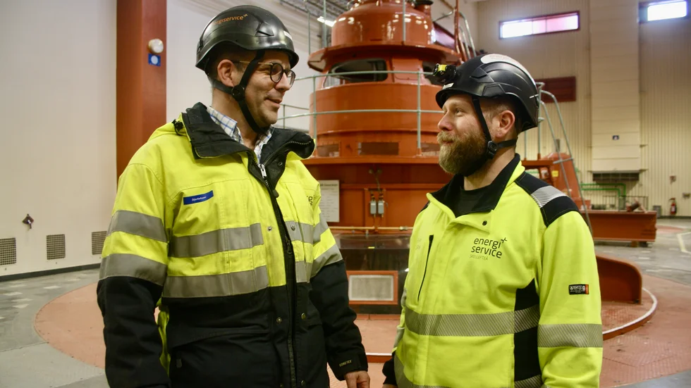 Örjan Karlsson och Ryan O'Shea, Energiservice.