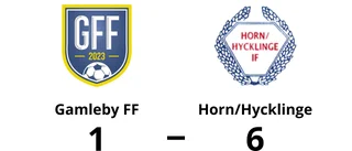 Tung hemmaförlust för Gamleby FF mot Horn/Hycklinge