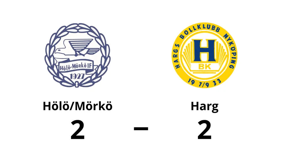 Hölö-Mörkö IF spelade lika mot Hargs BK