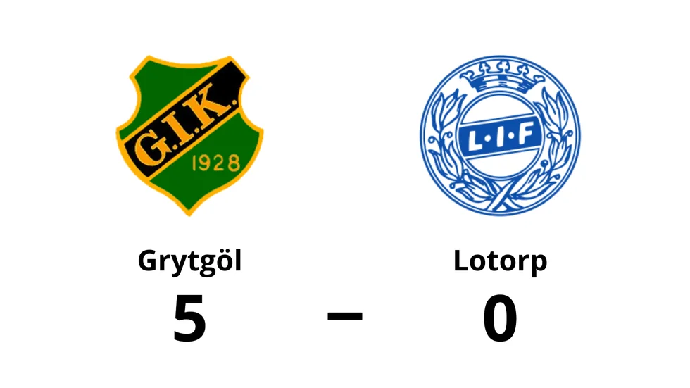 Grytgöls IK vann mot Lotorps IF