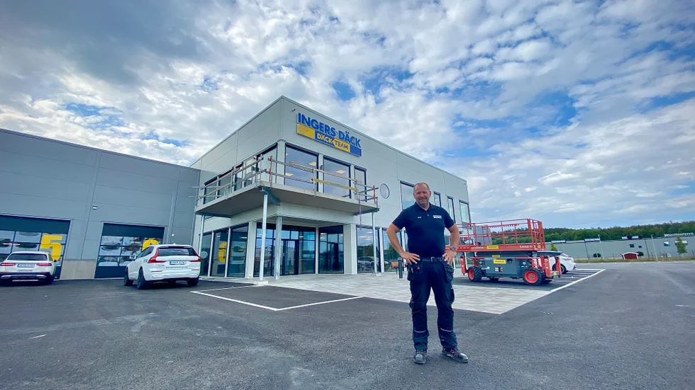Ingers däck slår på stort när de bygger nytt i Hemgården. Johan Lindén hymlar inte med att det är lite nervöst med en så stor investering.