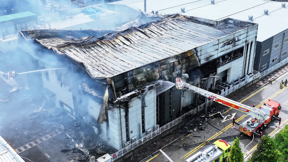 Image from stricken factory.