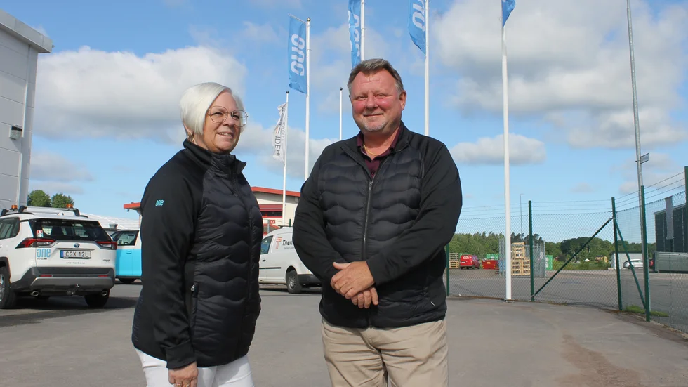 Eva Wenström, etableringsansvarig och Richard Hallin, avdelningschef, berättar om One Nordic PS nya lokaler på Turbinvägen och hur enheten har ökat från noll till 52 anställda inom loppet av drygt två år.
