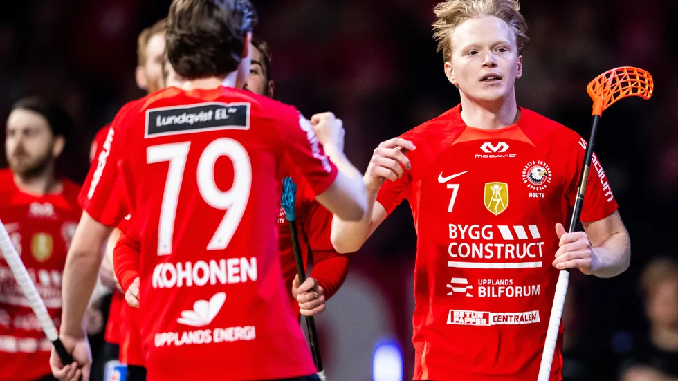 Katrineholmaren Otto Weidman blev stor matchhjälte när han gjorde tre mål för Storvreta i finalen i herrarnas SSL.
