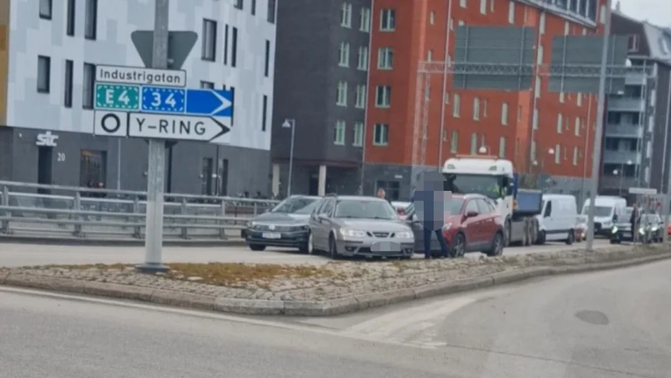 Olycka på Industrigatan. 