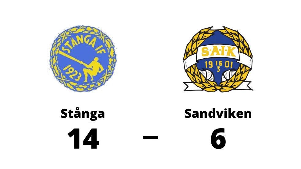 Stånga IF vann mot Sandvikens AIK BK