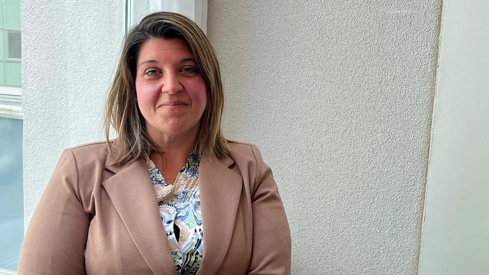 Angelica Katsanidou (S) är regionstyrelsens ordförande. 
