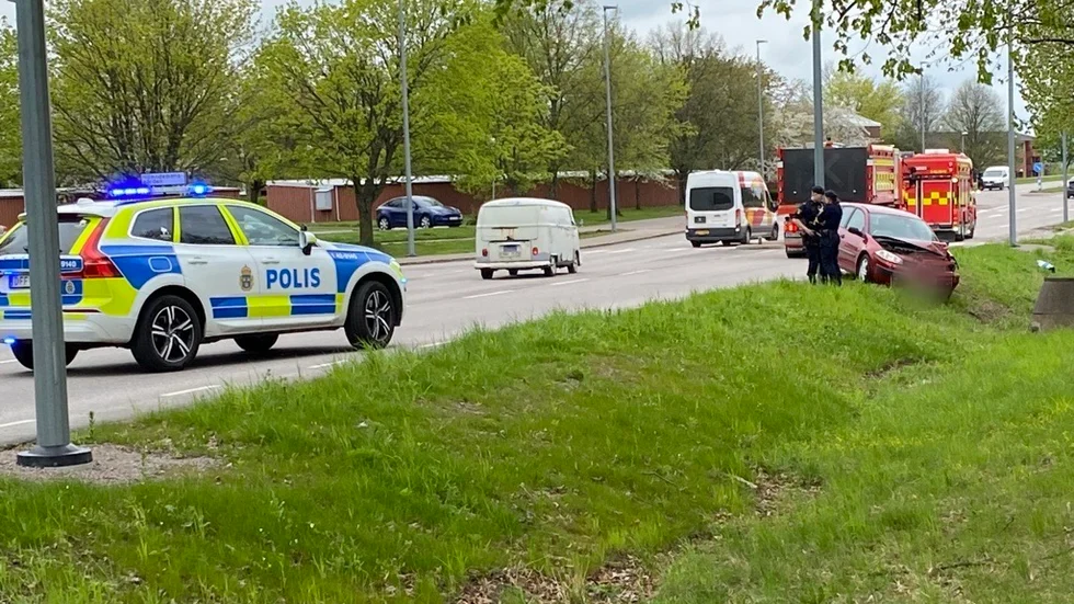 Trafikolycka i Skäggetorp